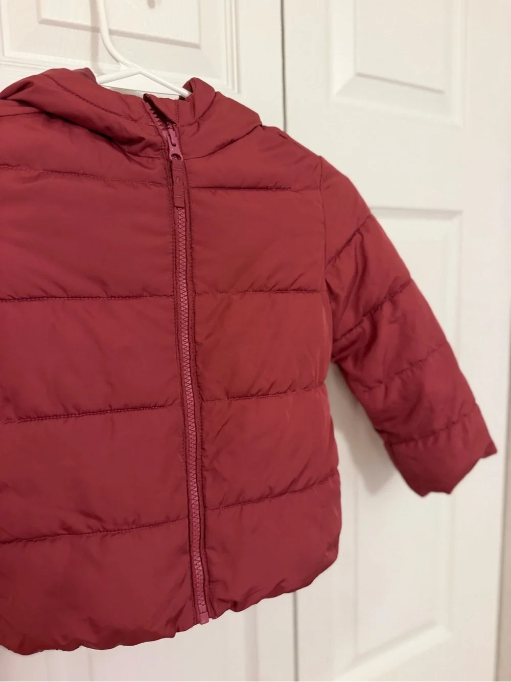 The Children's Place Red Hooded Quilted Puffer Jacket